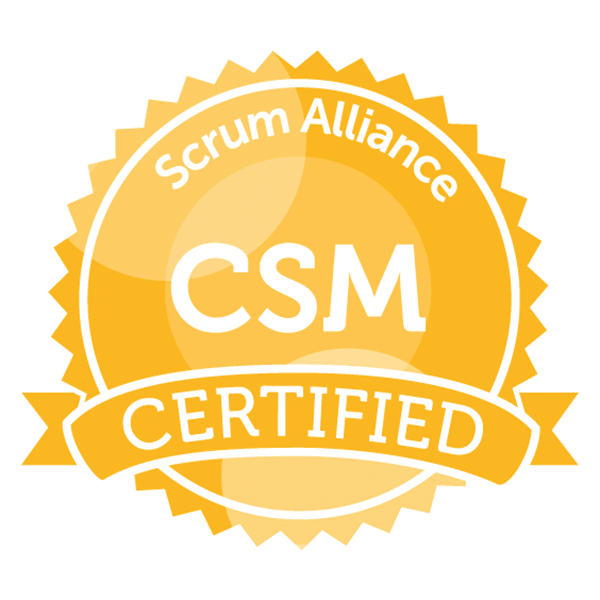 Certified ScrumMaster Scrum Alliance seal